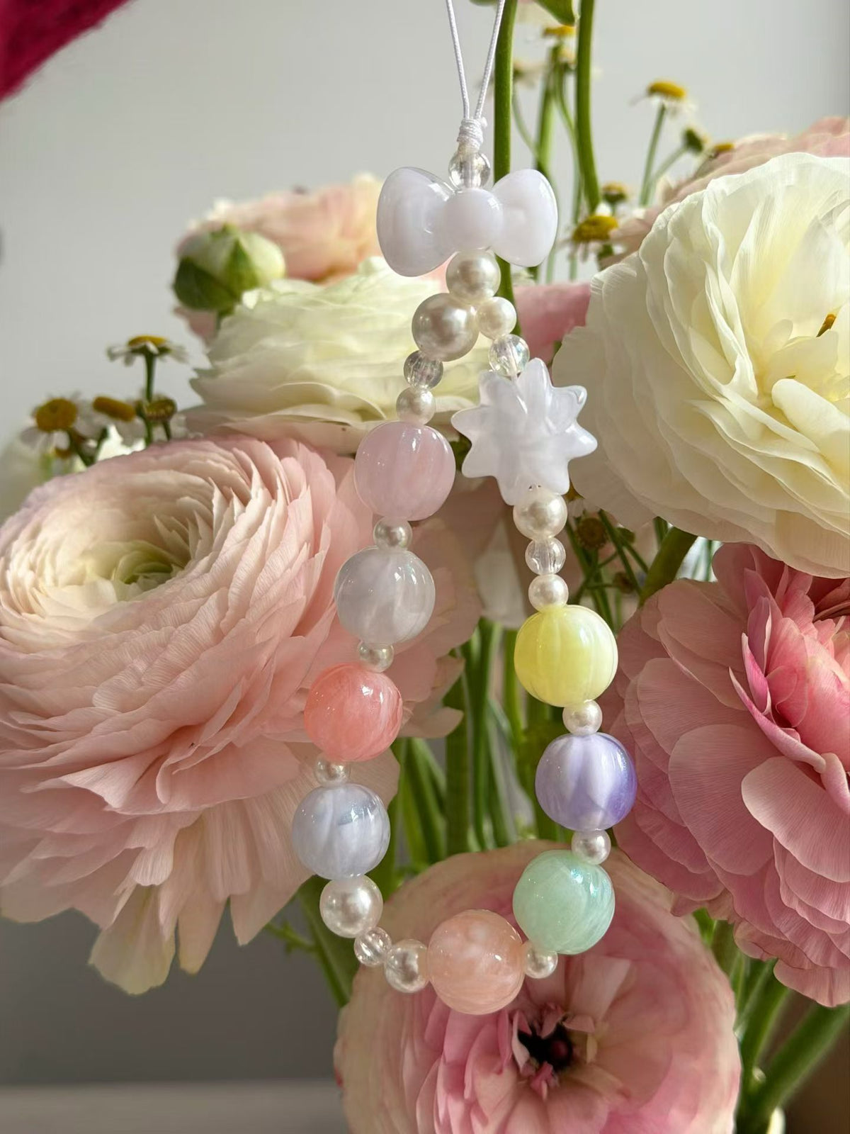 Macaron Pumpkin Shaped Pearlescent Beads - Pastel DIY Jewelry Making