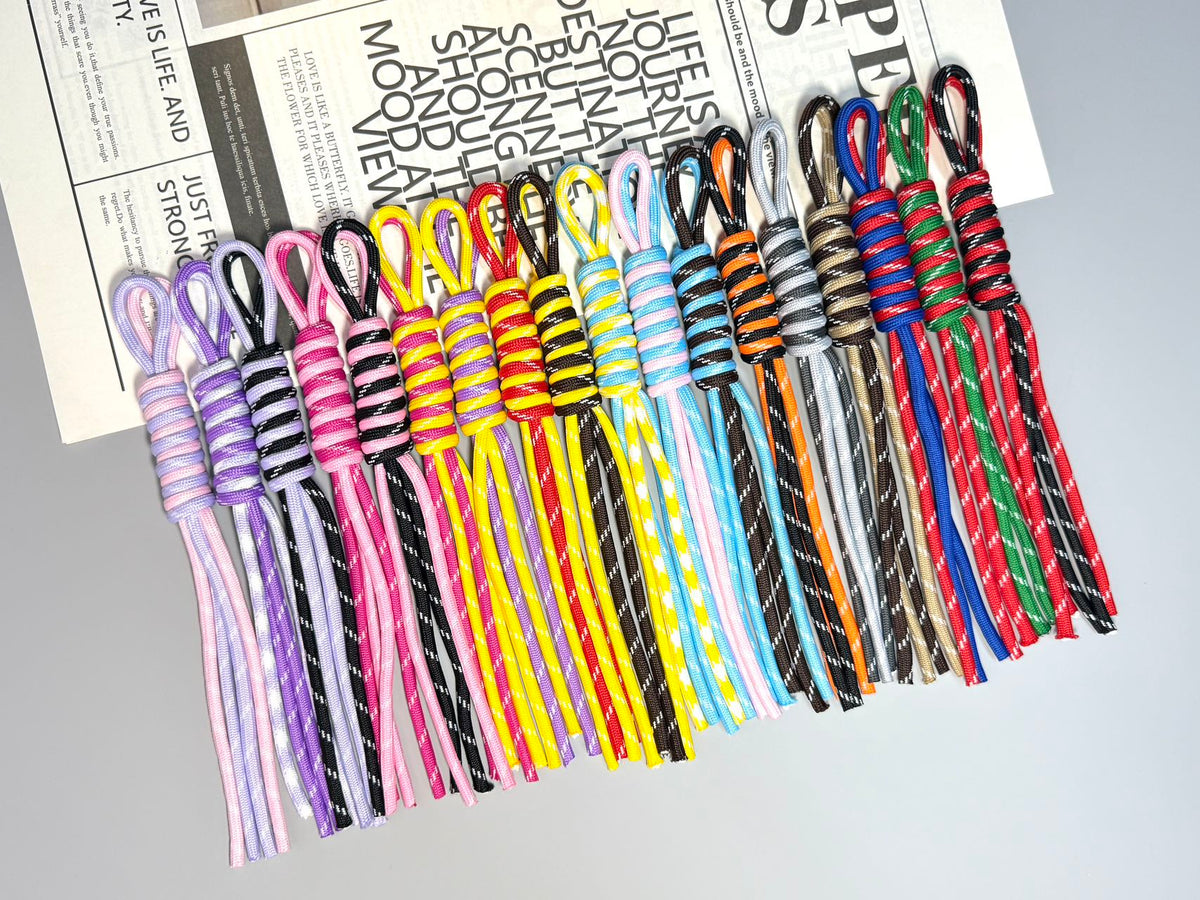 Macrame Rope Keychains with Tassel Tails | Handmade Keychains in 10 Colors