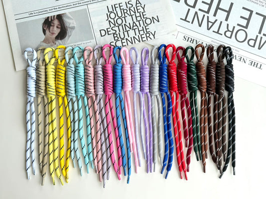 Braided Keychains with Metal Tips | Durable Rope Keychains in 19 Colors