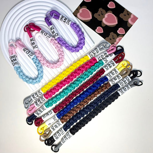 Braided Macrame Keychains | Handmade Rope Keychains with Metal Hooks & Tags